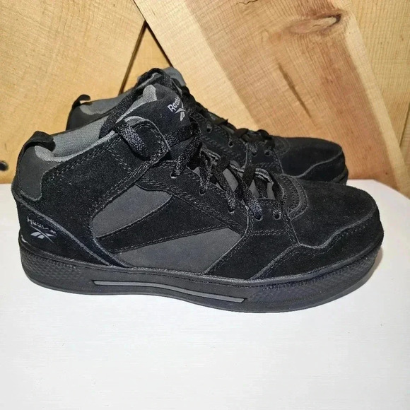 Reebok Dayod Composite Toe High Top Work‎ Shoes, Black, Men's 8M Women's 10M - Picture 1 of 6